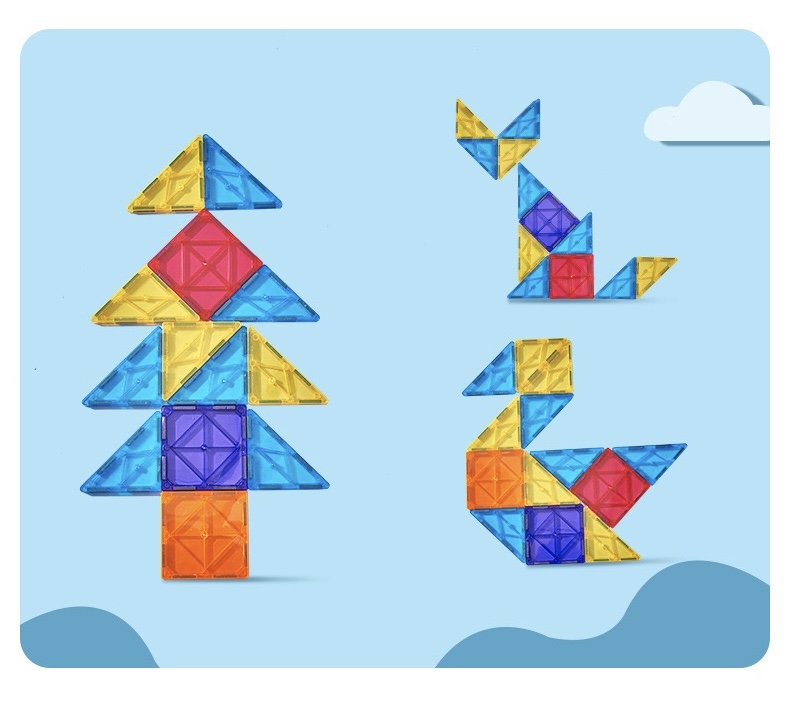 Magnetic Tiles – Stained Glass Style (32 PCS Set) 2