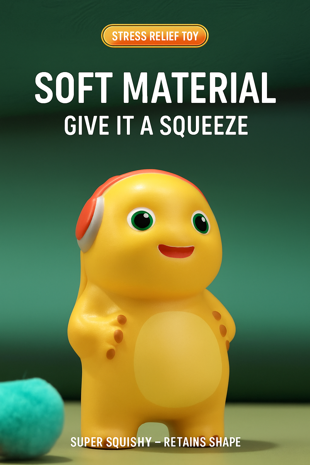 Kawaii Dino Squishy Toy – Stress Relief Squeeze Buddy